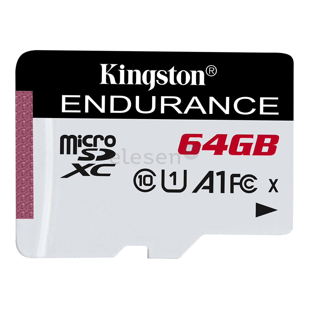 Kingston High-Endurance, microSDXC, 64 GB, white - Memory card