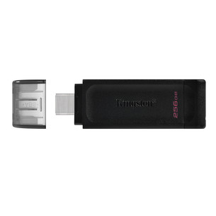 Kingston DataTraveler 70, USB-C, 256 GB, black - USB memory stick