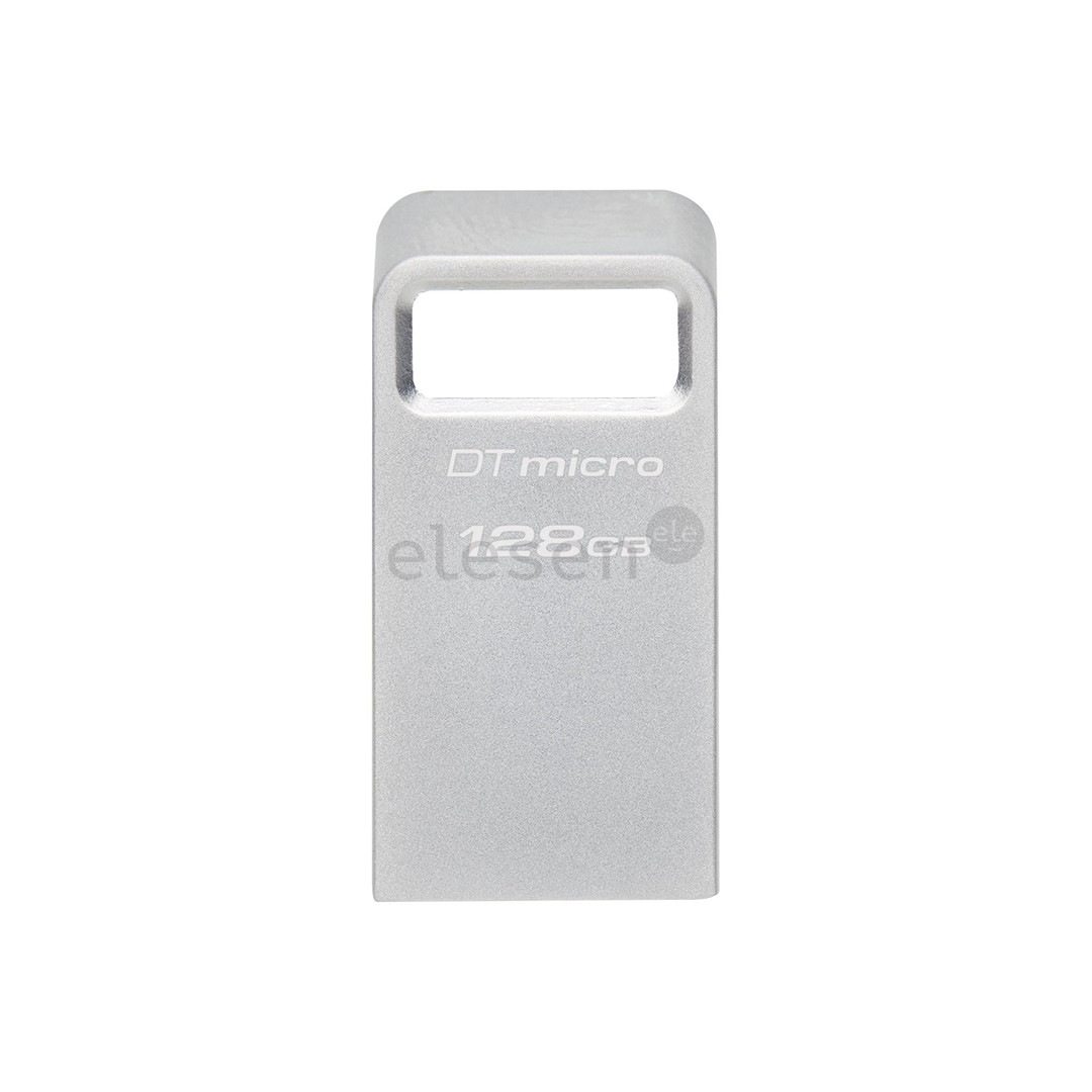 Kingston DataTraveler Micro, 128 GB, silver - USB flash drive