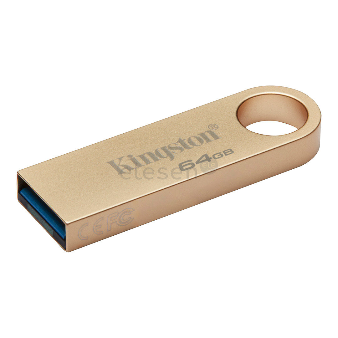 Kingston DataTraveler SE9 G3, 64 GB, aukso spalvos - USB atmintinė