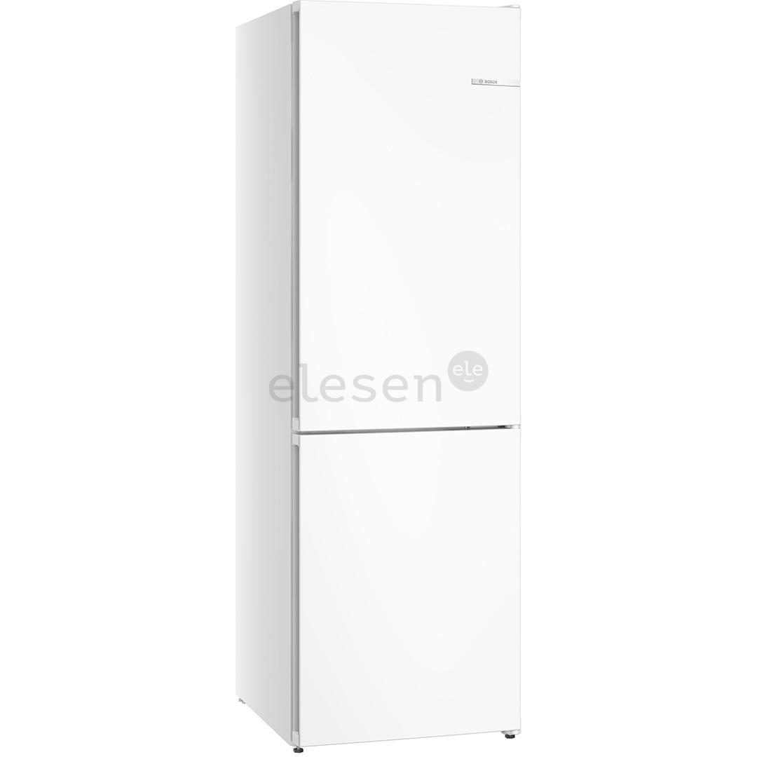 Bosch, Series 4, NoFrost, 321 L, aukštis 186 cm, baltas - Šaldytuvas