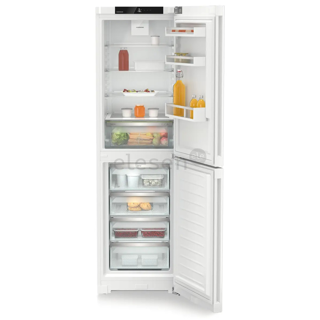 Liebherr EasyFresh NoFrost, 359 L, aukštis 202 cm, baltas - Šaldytuvas
