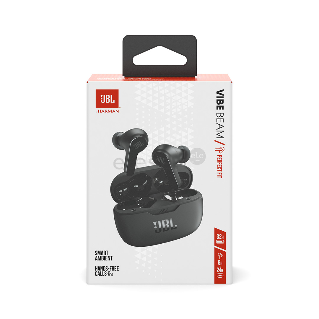 JBL Vibe Beam, black - True-wireless earbuds