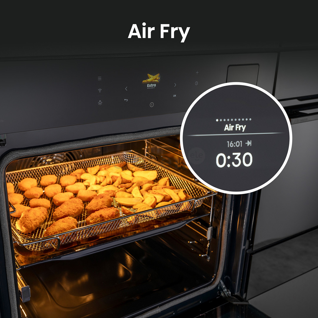 Hisense Hi8, 77 L, juoda - Įmontuojama garinė orkaitė