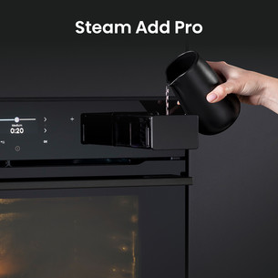 Hisense Hi8, 77 L, juoda - Įmontuojama garinė orkaitė