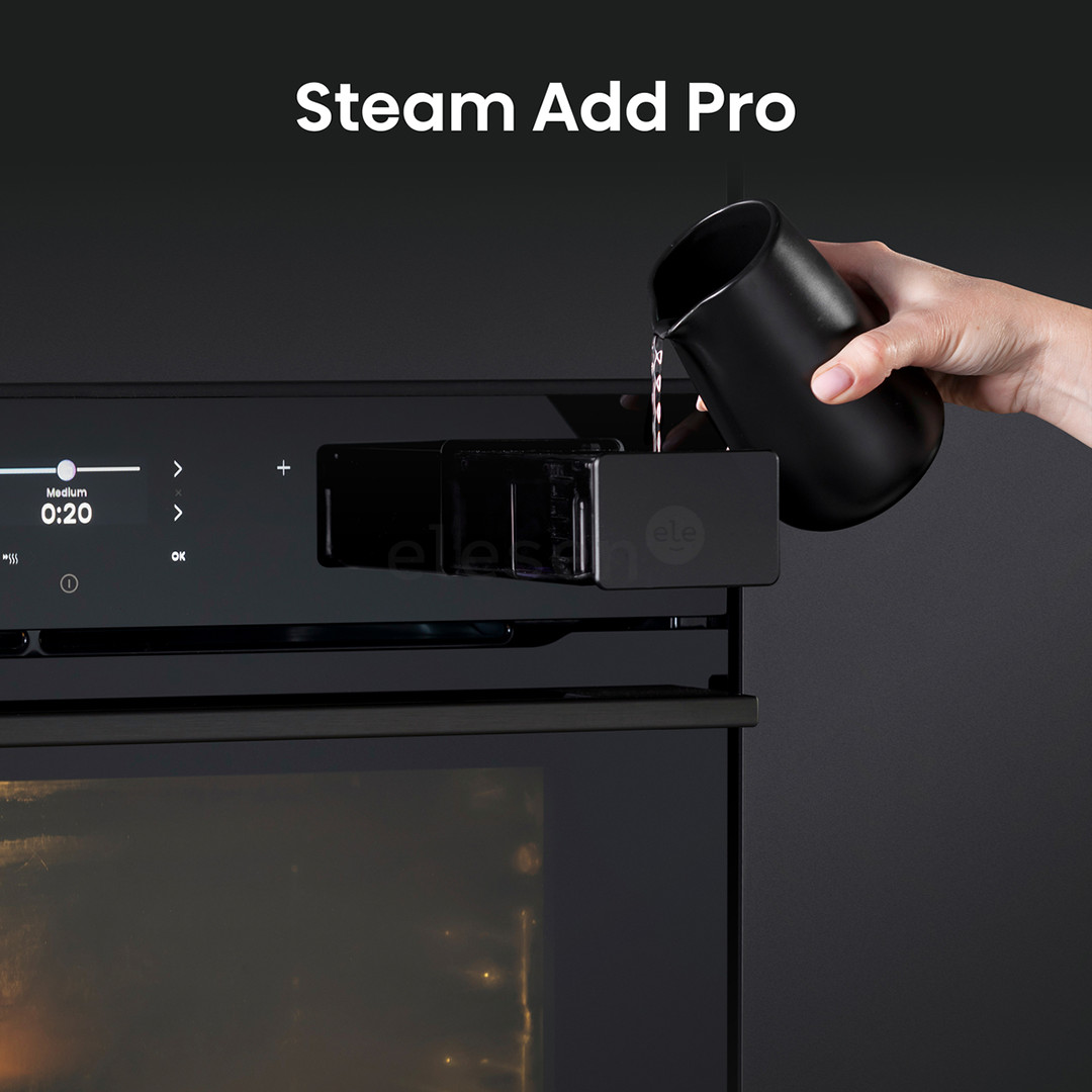 Hisense Hi8, 77 L, juoda - Įmontuojama garinė orkaitė