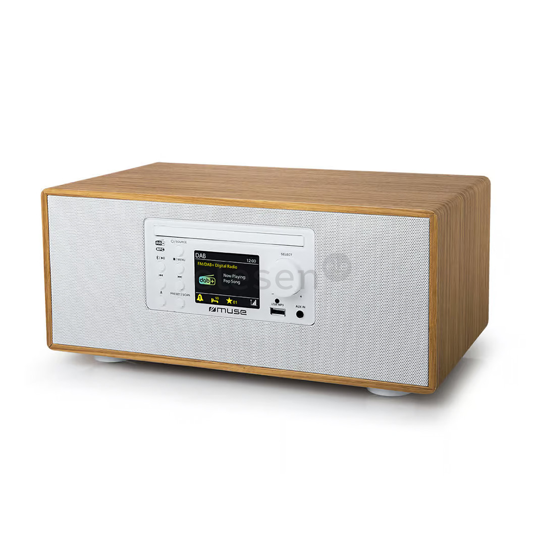Muse M-695 DBTW, CD/FM/DAB+, rudas/baltas - Muzikinis centras
