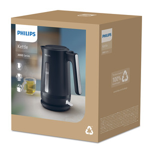 Philips 3000 Series, 1.7 L, black - Kettle
