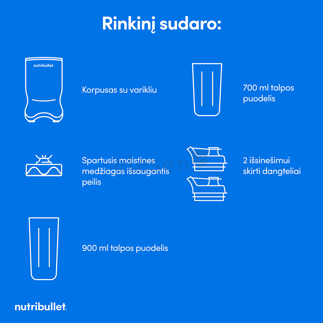 Nutribullet Ultra, 1200 W, pilkas - Trintuvas