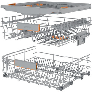 Gorenje G600, 16 komplektų talpa, plotis 59,9 cm, sidabro spalvos - Indaplovė