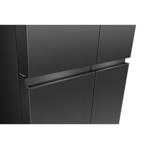 Hisense, Total No Frost, 647 L, aukštis 179 cm, juodo nerūdijančio plieno - SBS Šaldytuvas