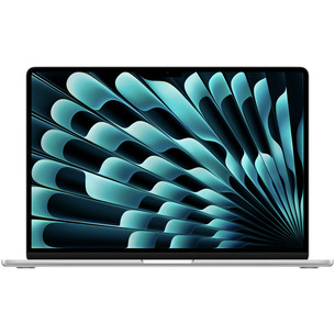 Apple MacBook Air 15 (2026), M5, 10C/10C, 16 GB, 512 GB, RUS, sidabro spalvos - Nešiojamasis kompiuteris Z1LQ000BP