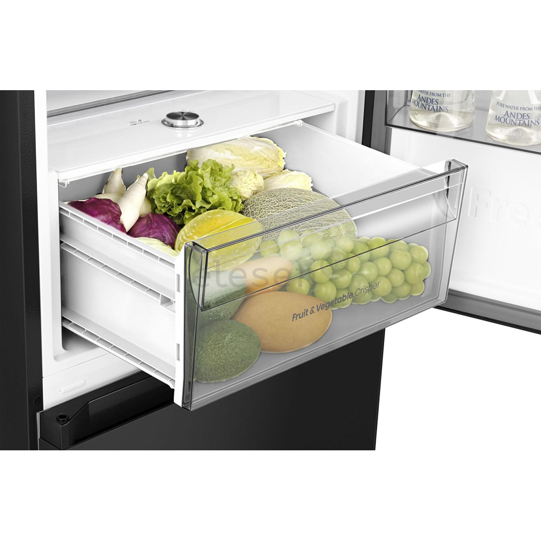 Hisense Hi3, Total No Frost, 330 L, aukštis 186 cm, juodas - Šaldytuvas