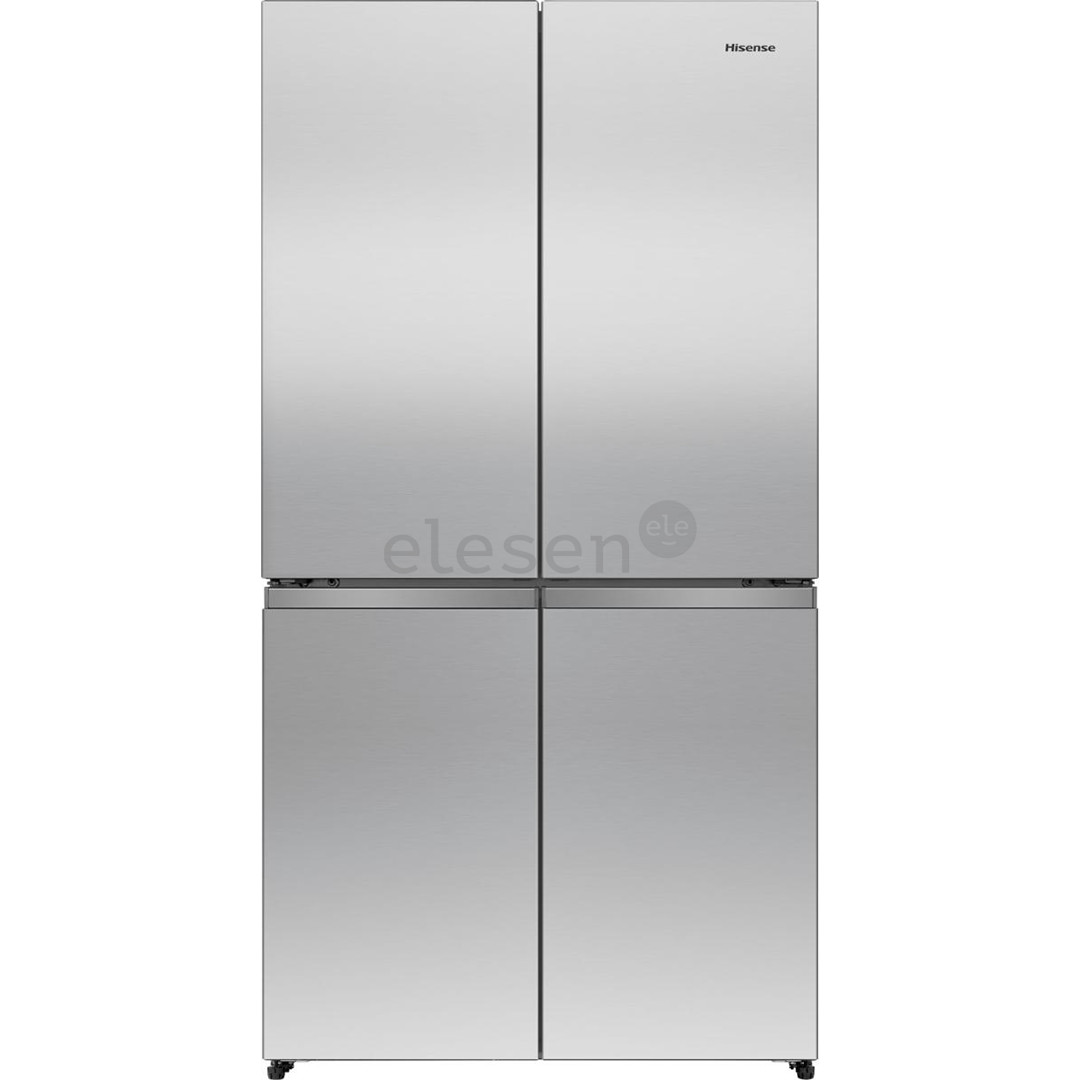 Hisense, Total No Frost, 647 L, aukštis 179 cm, pilkas - SBS Šaldytuvas