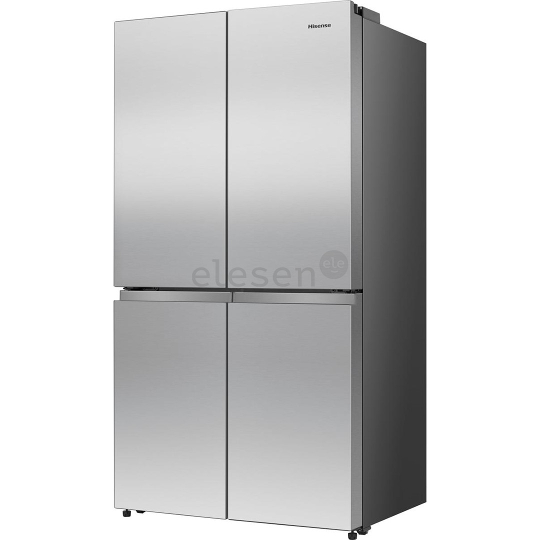 Hisense, Total No Frost, 647 L, aukštis 179 cm, pilkas - SBS Šaldytuvas