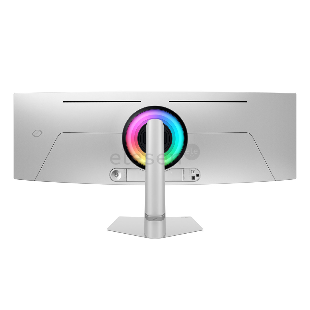 Samsung Odyssey OLED G9 G93SD, 49'', Dual QHD, OLED, 240 Hz, curved, silver - Monitor
