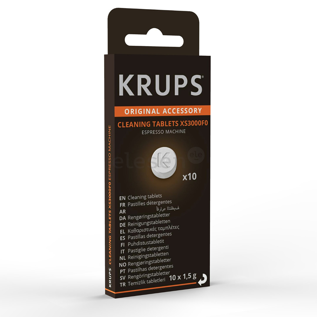 Krups, 10 vnt. - Kavos aparatų valymo tabletės
