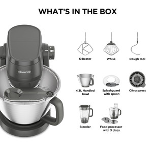 Kenwood Multi Tasker, 1000 W, grey - Stand mixer