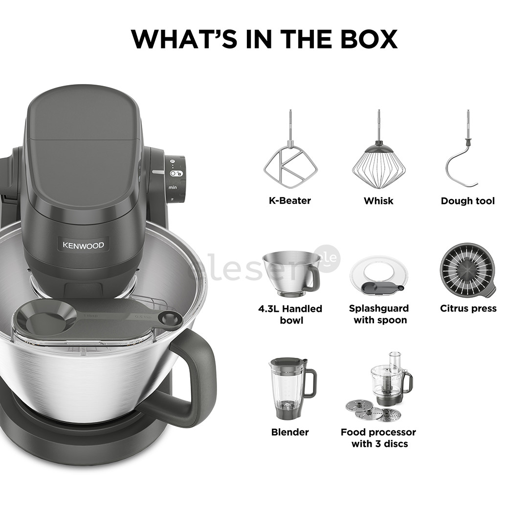 Kenwood Multi Tasker, 1000 W, grey - Stand mixer