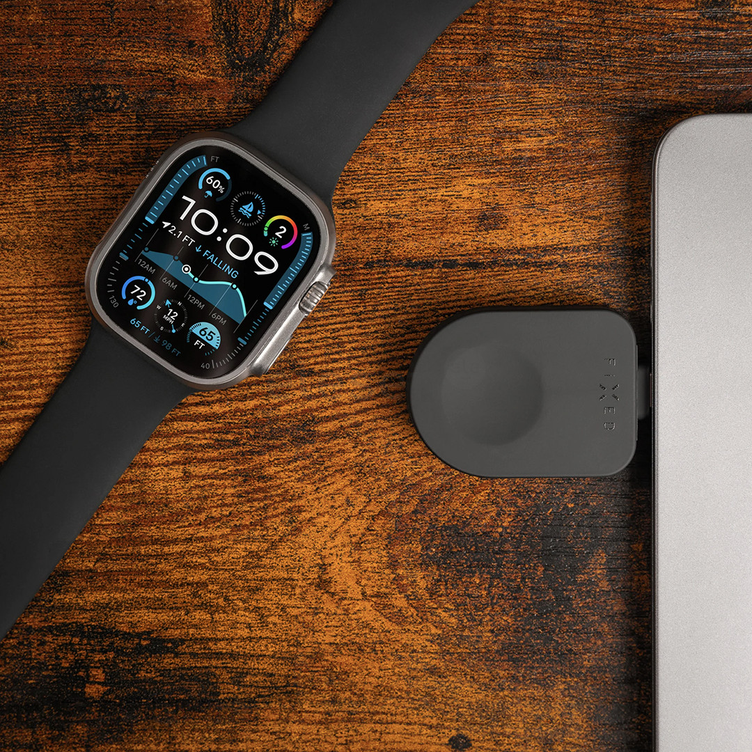 Fixed USB-C Charging Adapter, Apple Watch, juodas - Įkroviklis