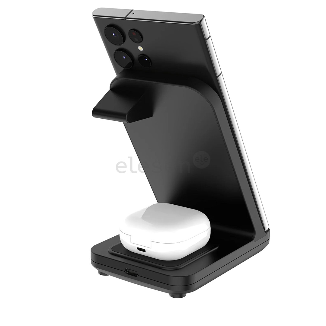 Fixed Powerstation Uni, juodas - Įkrovimo stovas