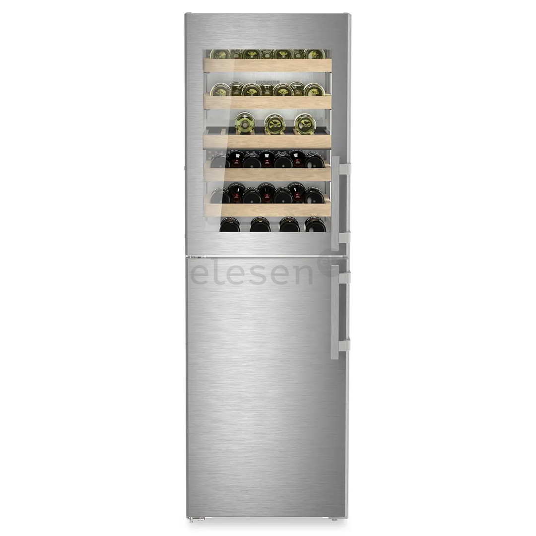 Liebherr peak NoFrost, 303 L, height 186 cm, stainless steel - Refrigerator