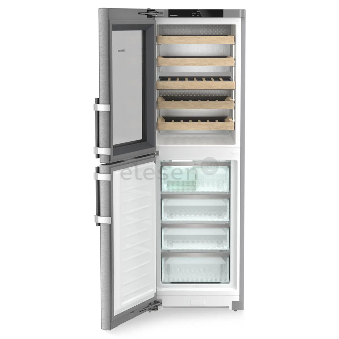 Liebherr peak NoFrost, 303 L, height 186 cm, stainless steel - Refrigerator