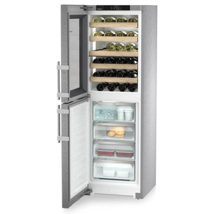 Liebherr peak NoFrost, 303 L, height 186 cm, stainless steel - Refrigerator
