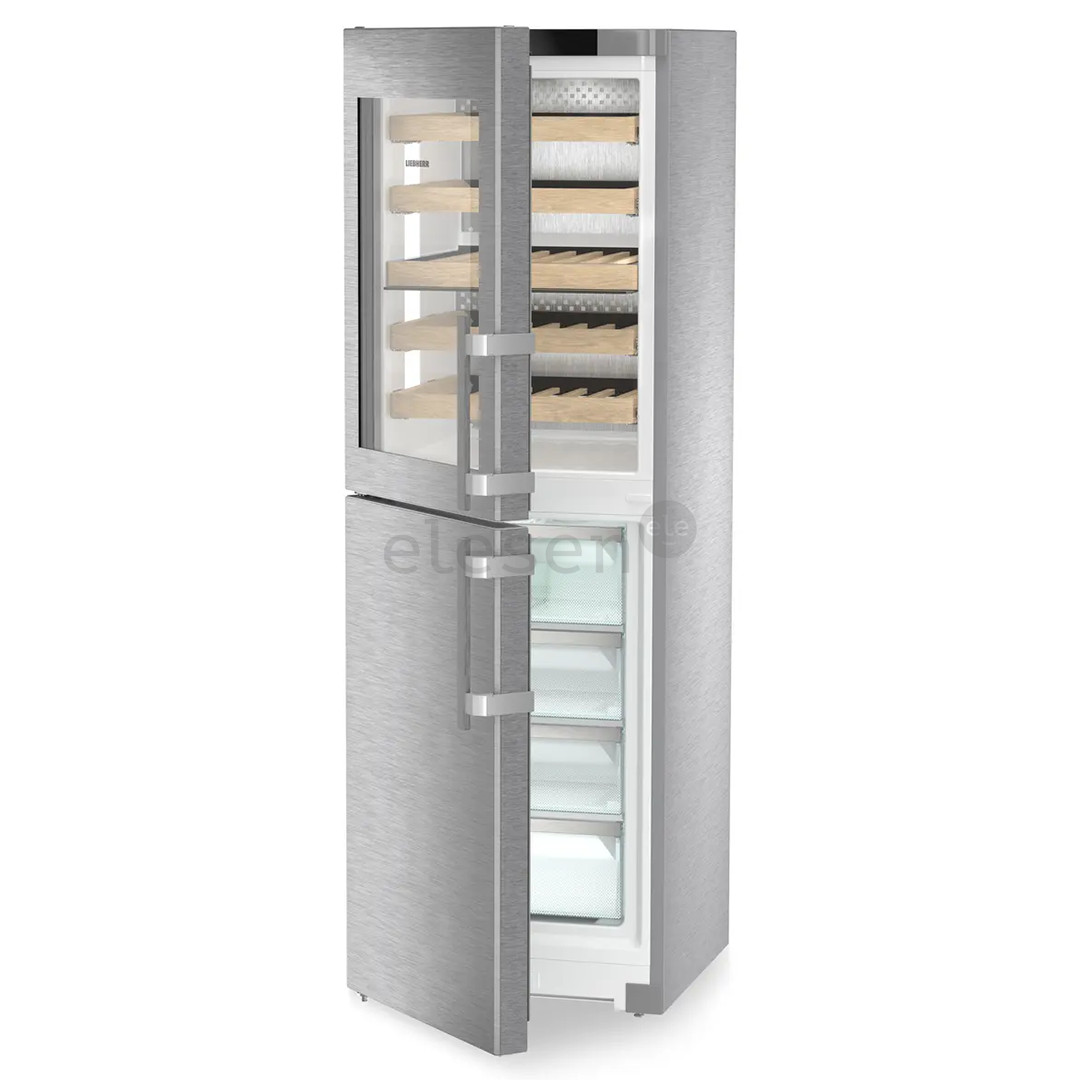 Liebherr peak NoFrost, 303 L, height 186 cm, stainless steel - Refrigerator