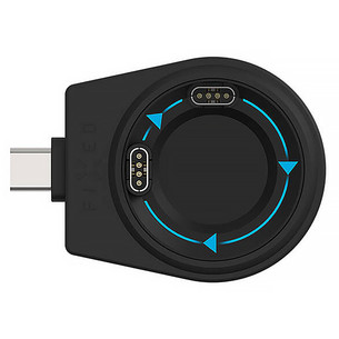 Fixed USB-C Charging Adapter, Garmin Smart Watch, juodas - Įkroviklis