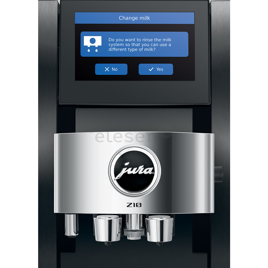 JURA Z10 Aluminium Black (EB), juodas - Kavos aparatas