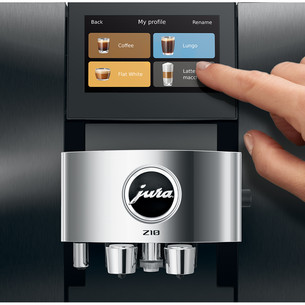 JURA Z10 Aluminium Black (EB), juodas - Kavos aparatas