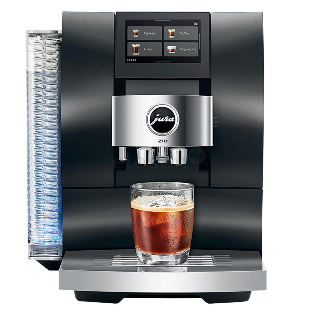 JURA Z10 Aluminium Black (EB), juodas - Kavos aparatas