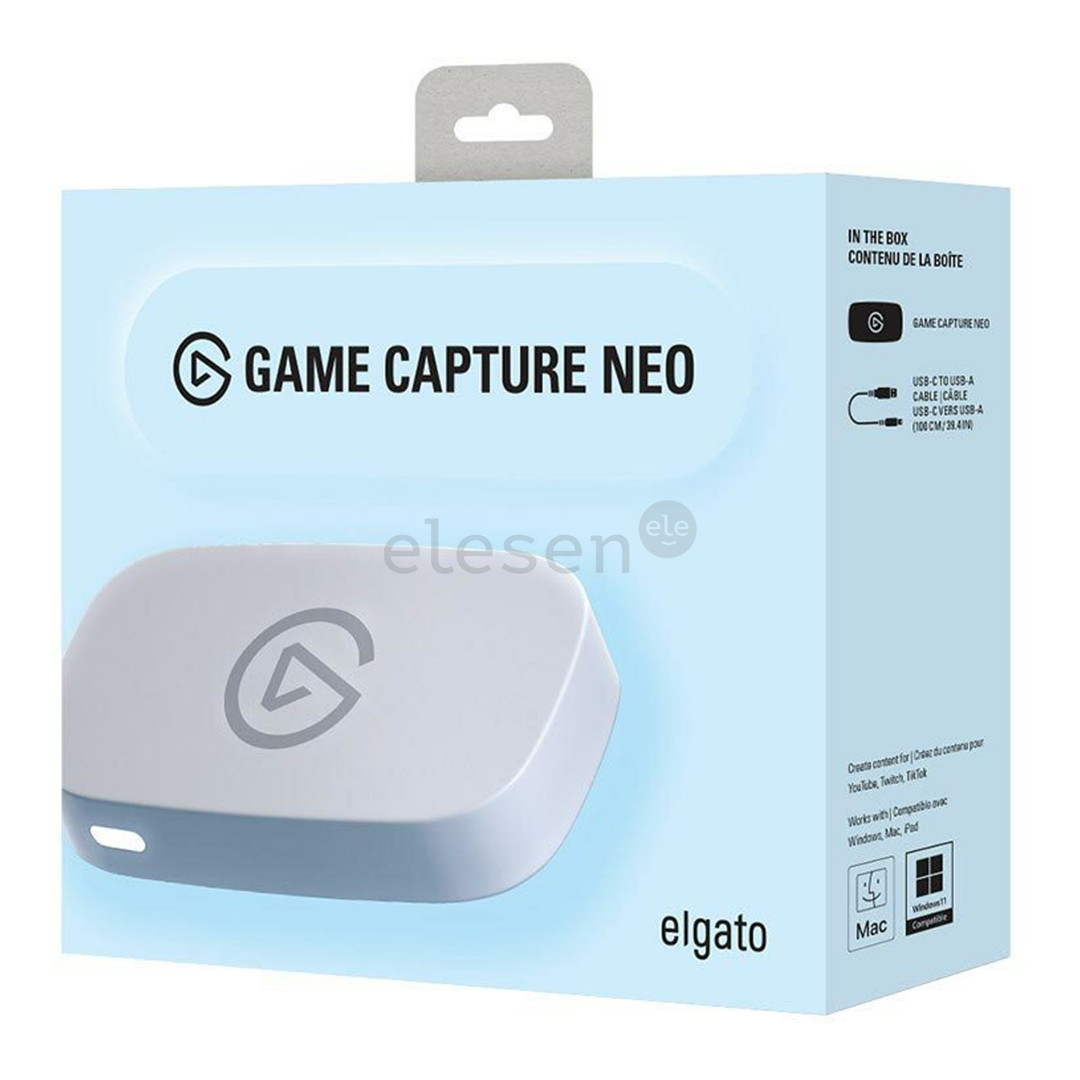 Elgato Game Capture Neo, balta - Vaizdo įrašymo plokštė