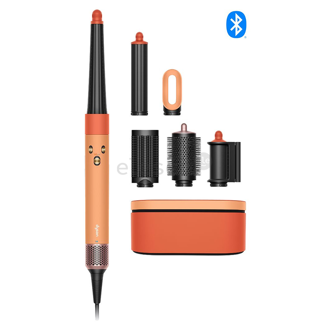Dyson Airwrap i.d.™, Bluetooth®, 1300 W, Ceramic apricot/Topaz, oranžinis - Daugiafunkcinis plaukų formavimo prietaisas