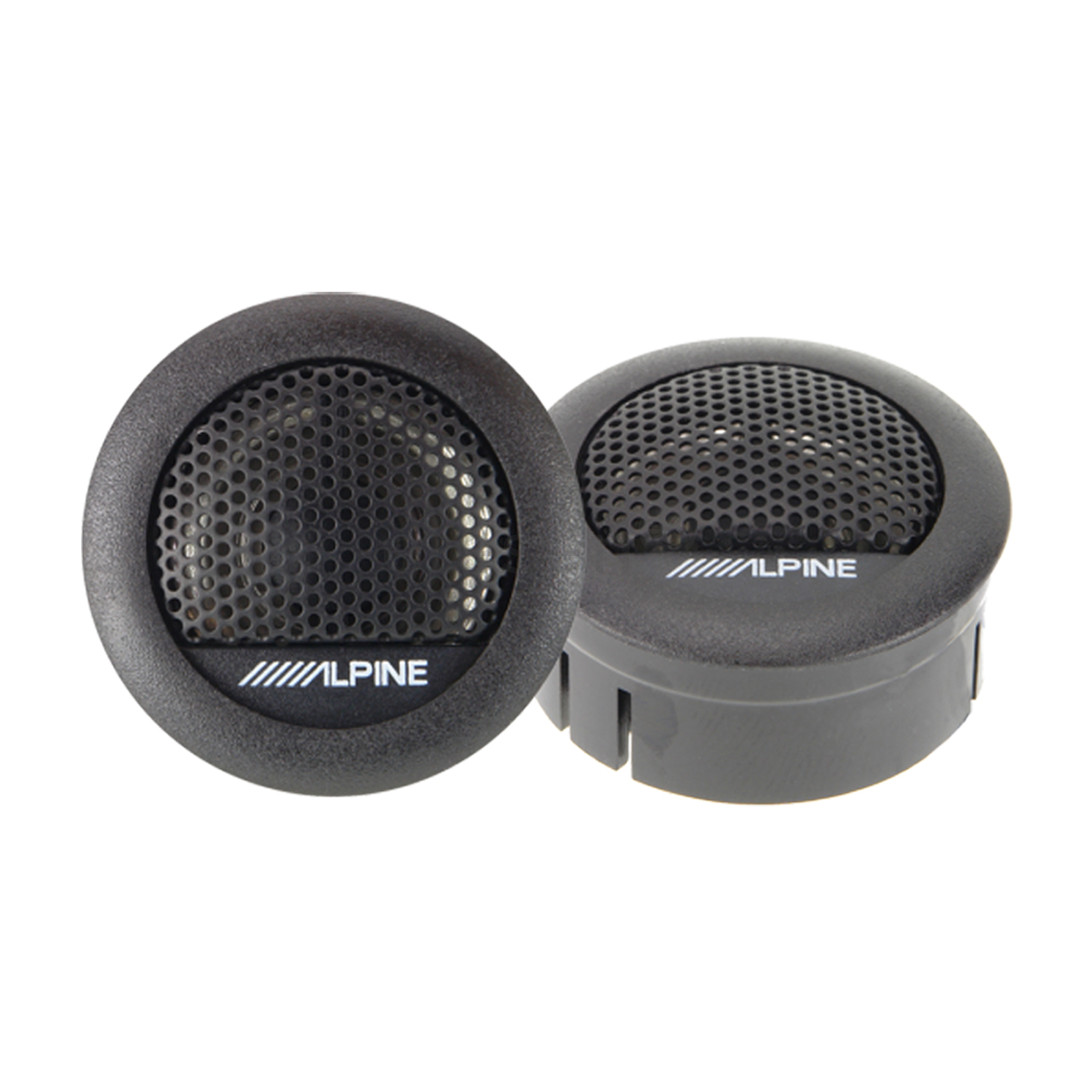 Alpine SXE-1006TW Mylar-Titanium Balanced Dome Tweeter, juodas - Automobilinis garsiakalbis