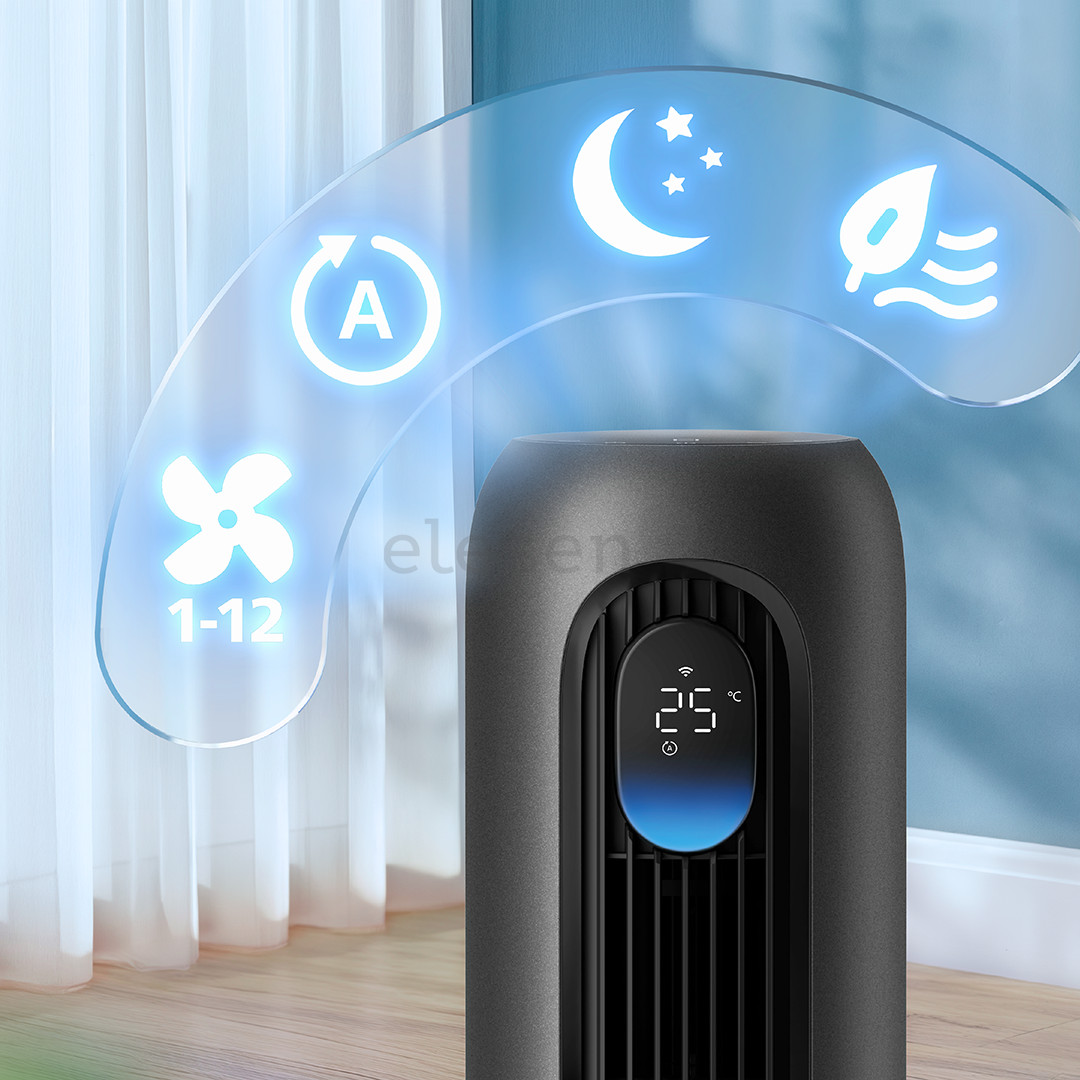 Philips Smart Fan 7000 Series, темно-серый - Колонный вентилятор