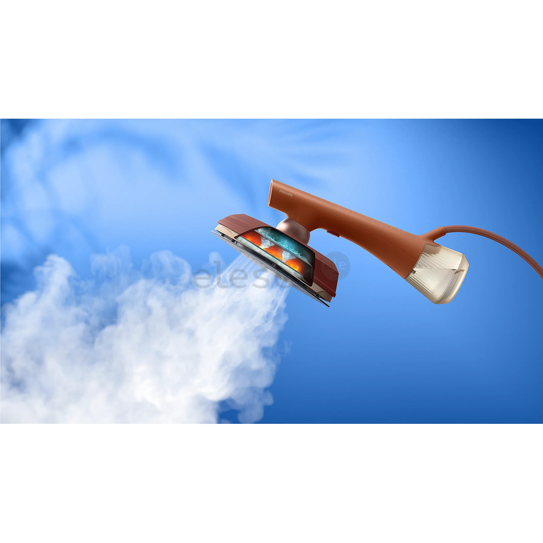 Philips OneTurn, 1800 W, brown/beige - Iron-steamer