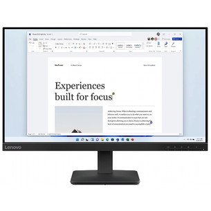Lenovo L24-41, 24'', FHD, IPS, 100 Гц, черный - Монитор 67DAKAC1EU