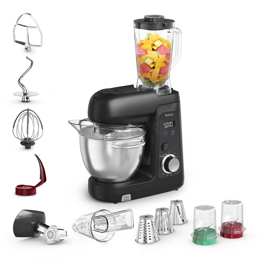 Tefal Bake Partner +, 1100 Вт, черный - Кухонный комбайн