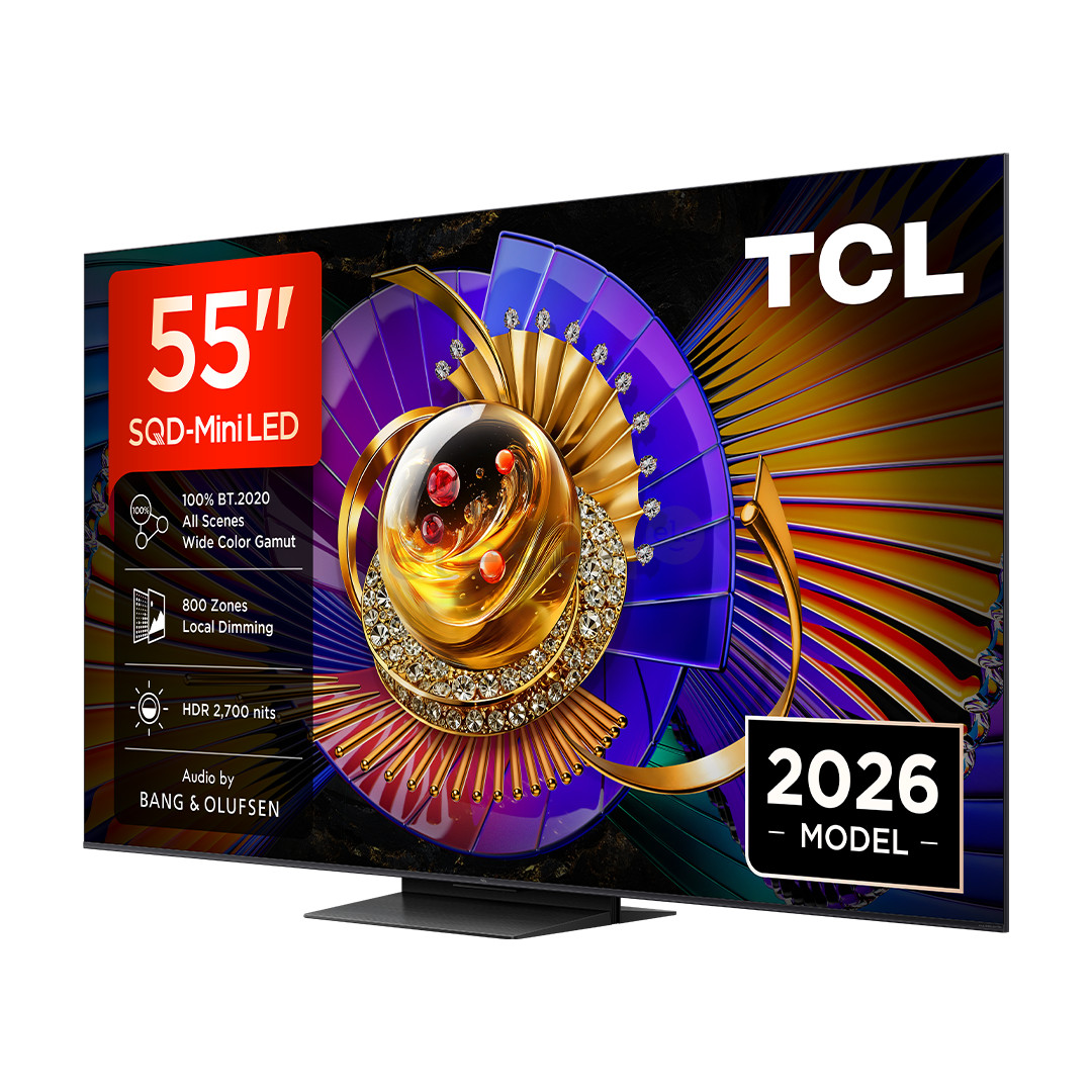 TCL C7L, 55'', 4K UHD, SQD-Mini LED, черный - Телевизор
