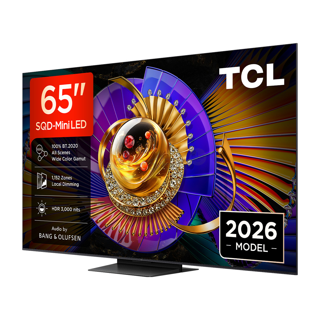TCL C7L, 65'', 4K UHD, SQD-Mini LED, black - TV