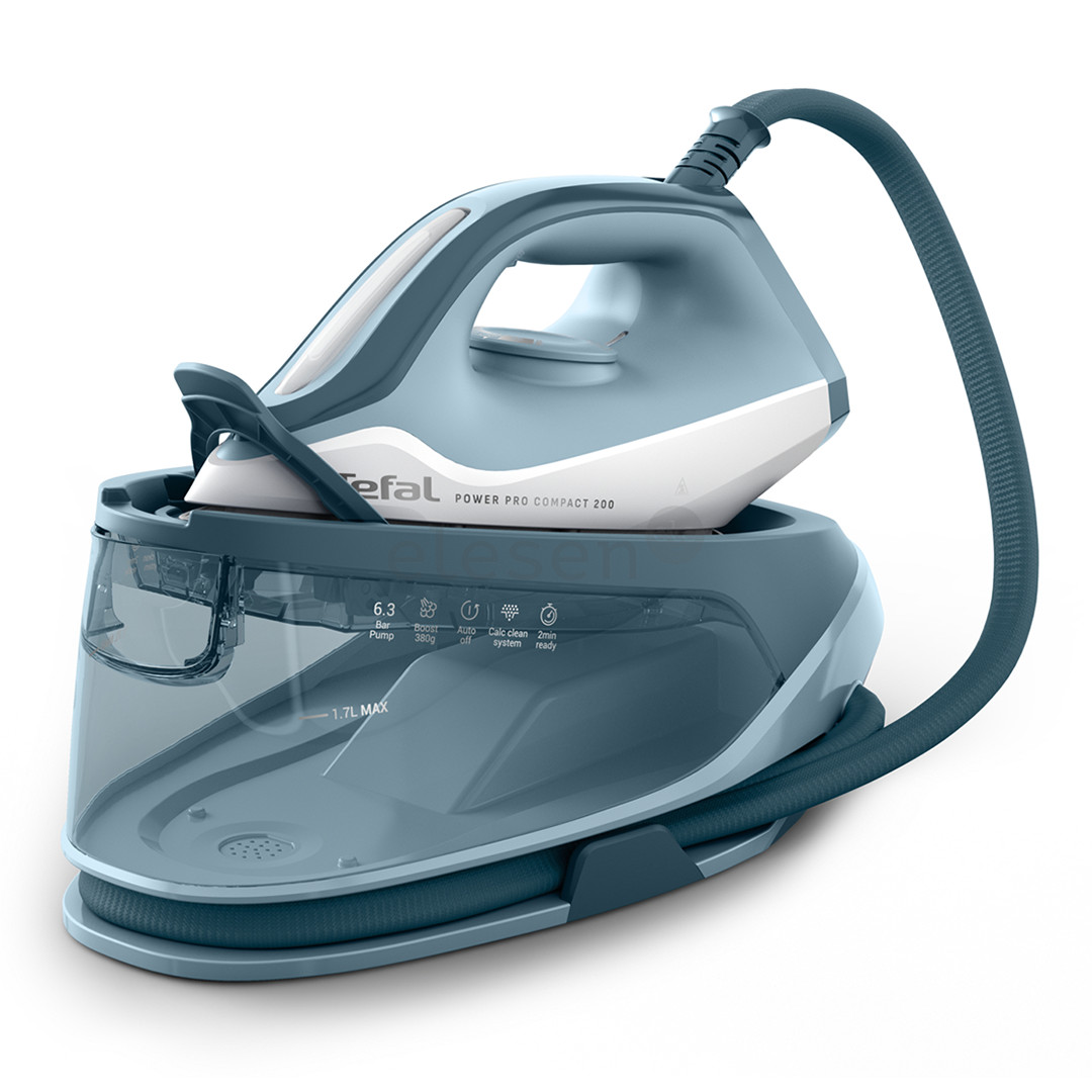 Tefal Power Pro Compact 200, 2400 W, mėlyna/balta - Lyginimo sistema