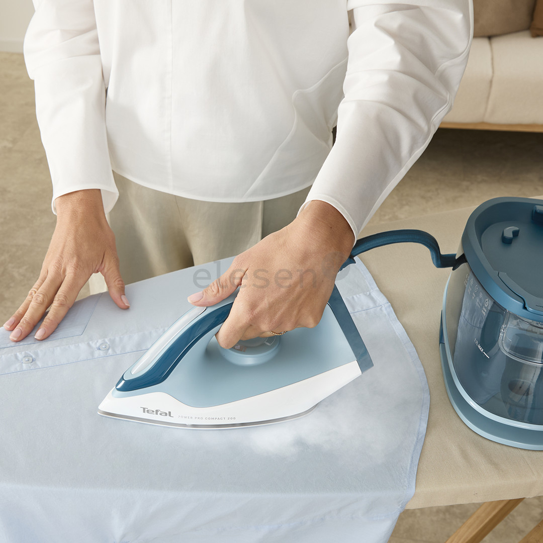 Tefal Power Pro Compact 200, 2400 W, mėlyna/balta - Lyginimo sistema
