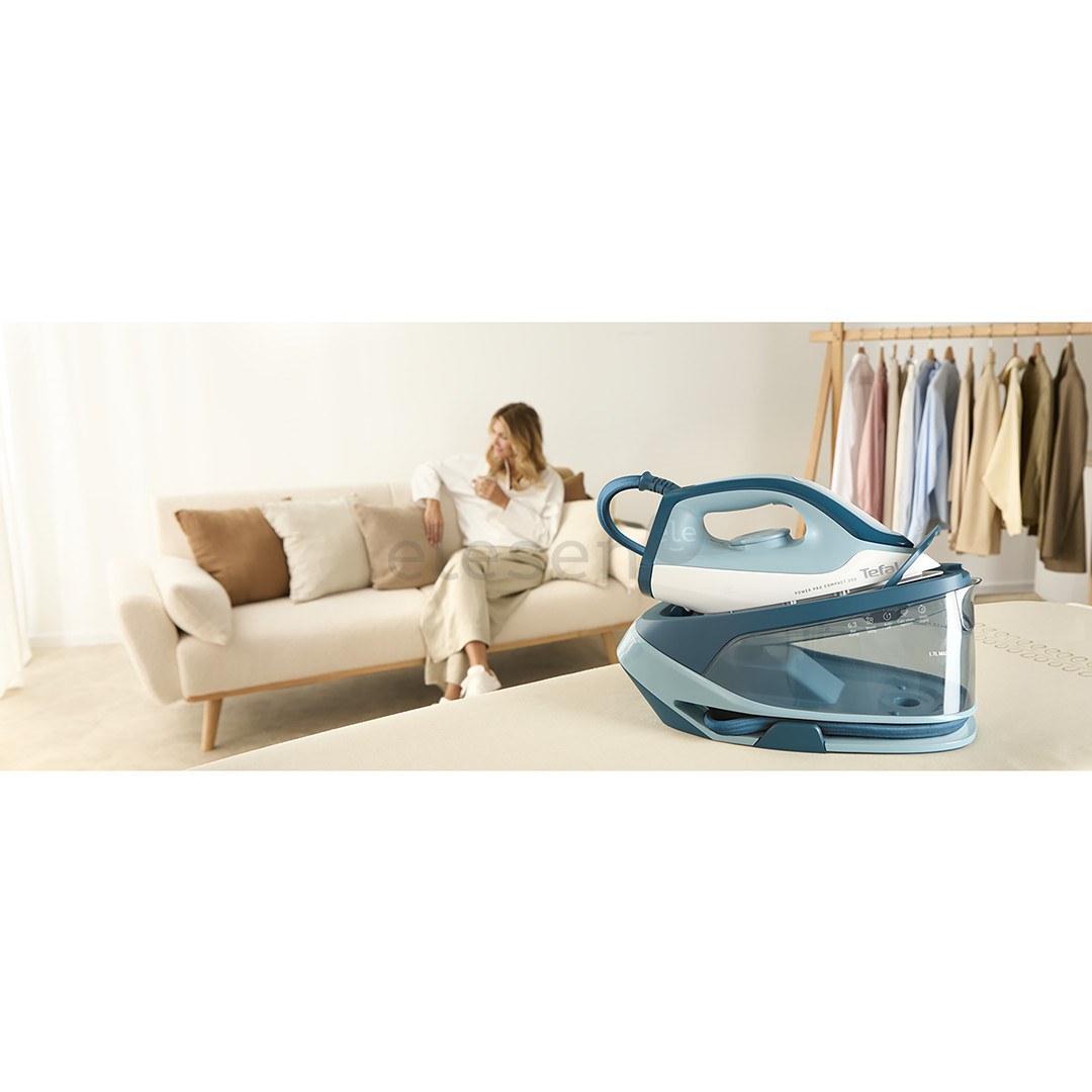 Tefal Power Pro Compact 200, 2400 W, mėlyna/balta - Lyginimo sistema