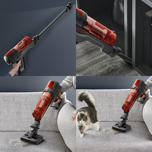 Tefal X-FORCE 8.80, red/ dark grey - Cordless vacuum cleaner