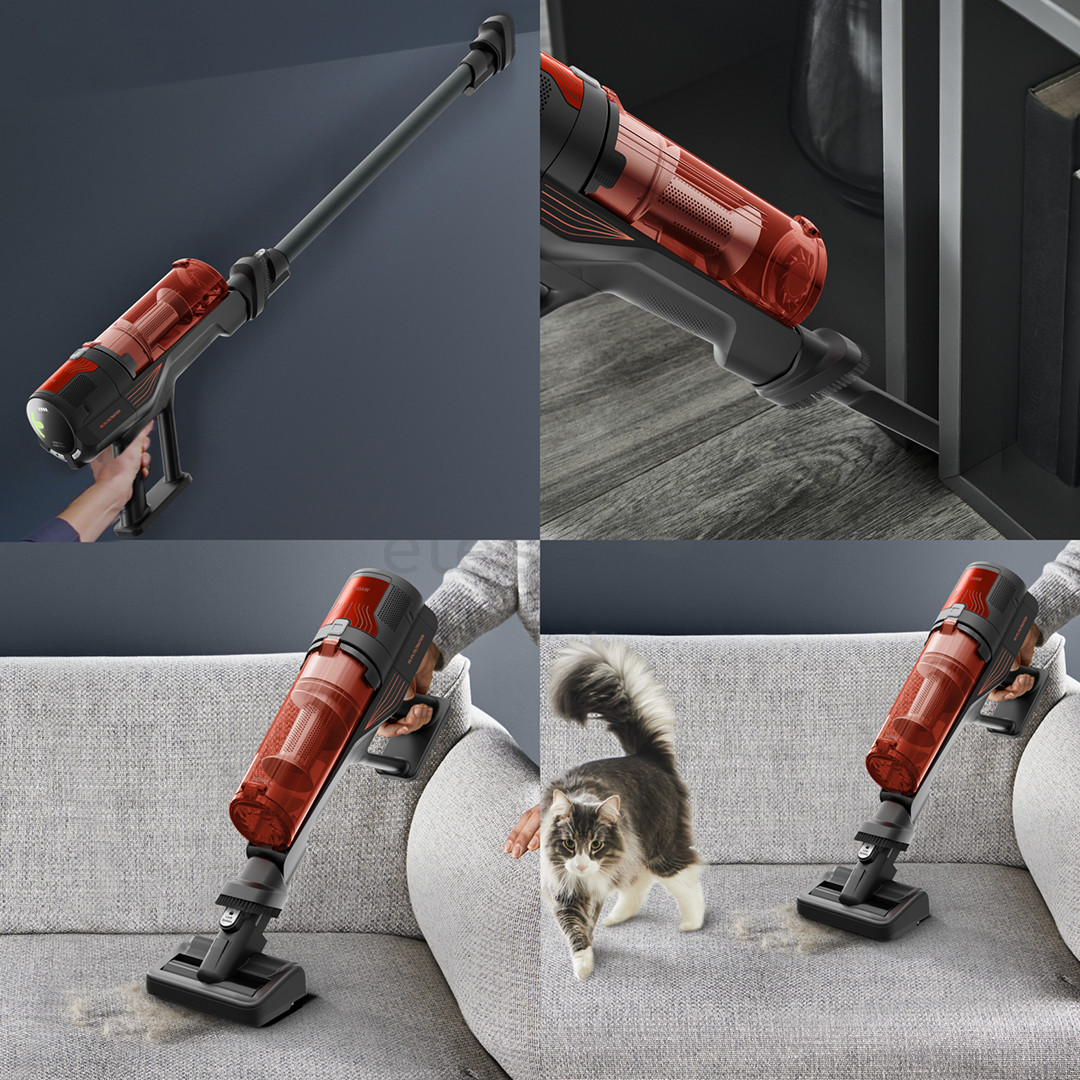 Tefal X-FORCE 8.80, red/ dark grey - Cordless vacuum cleaner