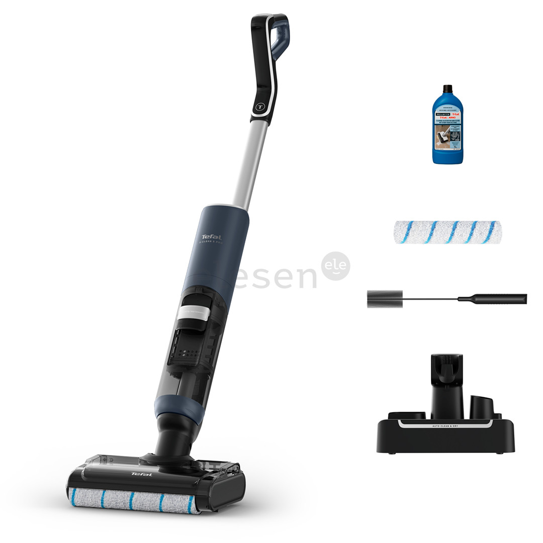 Tefal X-Clean 5 Pro, 2-in-1, Wet & Dry, juodas - Belaidis dulkių siurblys GF5436F4