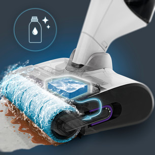 Tefal X-Clean 12, Wet & Dry, baltas - Belaidis dulkių siurblys