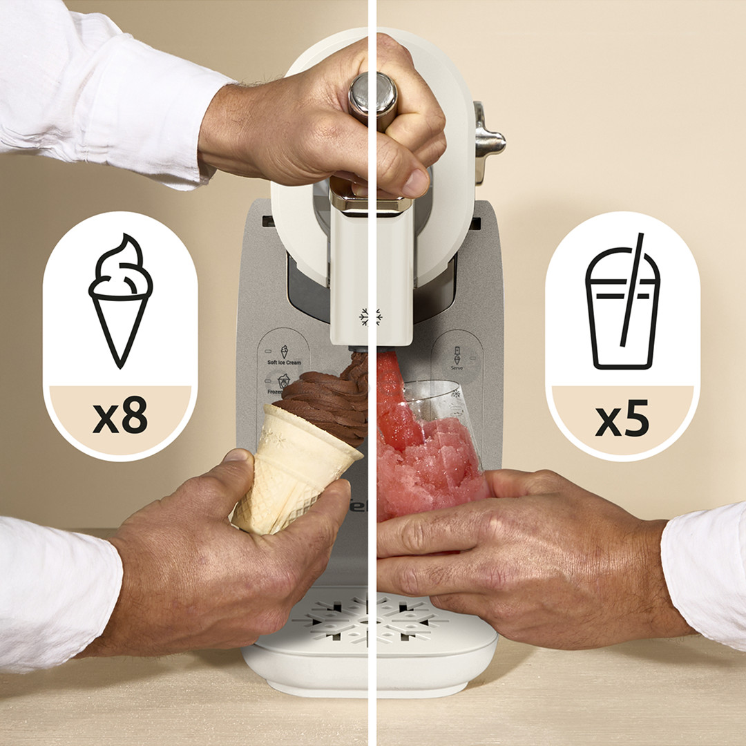 Tefal Freezi, 16-in-1, sidabro spalvos - Ledų gaminimo aparatas